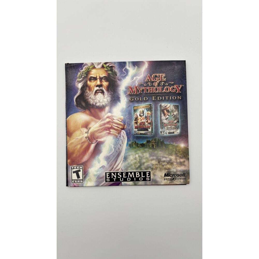 Age of Mythology Microsoft 2002 Video Game PC CD-ROM Very Good Condition.